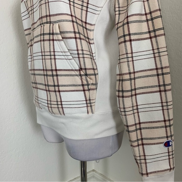 Champion UO Exclusive Plaid Hoodie Sweatshirt Women’s XS Reverse Weave - Picture 13 of 16